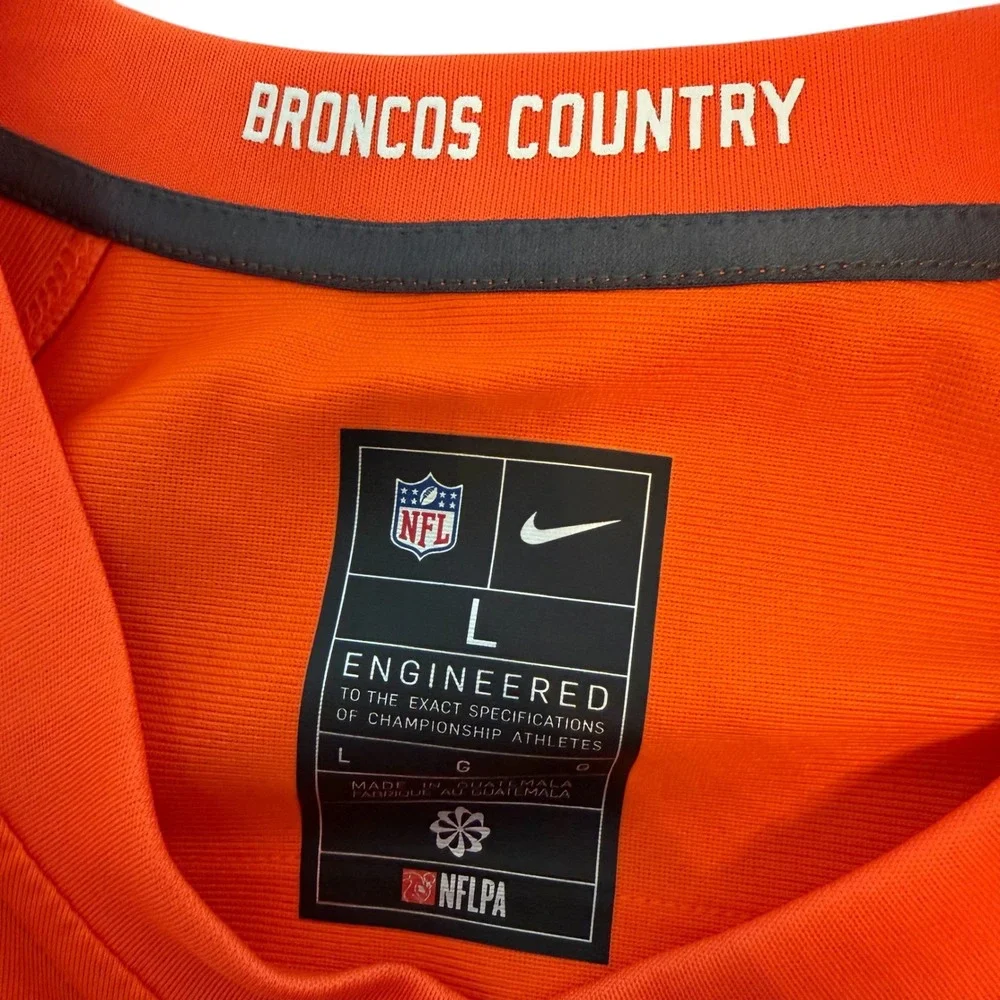 Nike Denver Broncos Randy Gradishar 53 Jersey‎ Mens Large Orange NFL 67NM-0B8M